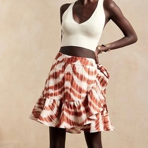 Linen Wrap Skirt, Color - Zebra print